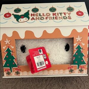 NWT Hello Kitty and Friends Christmas Nogginz face pillow In gingerbread house